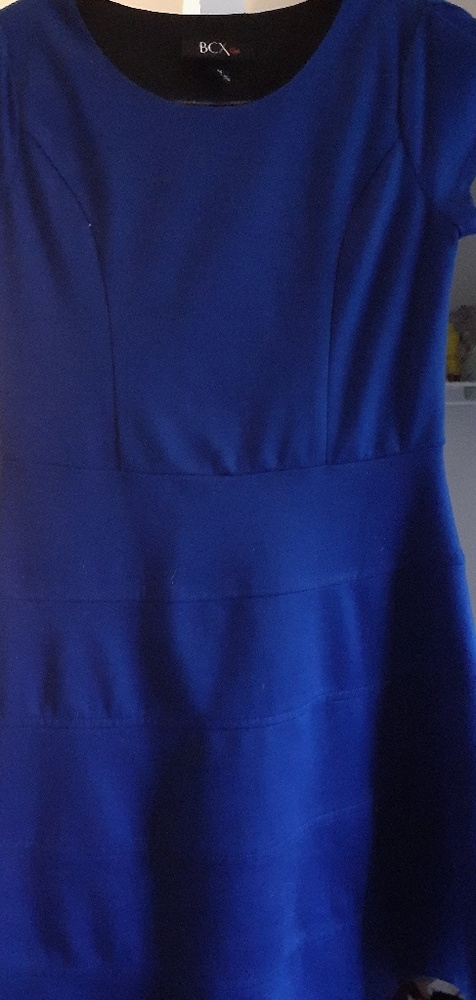 Juniors BCX Blue A line stretch dress